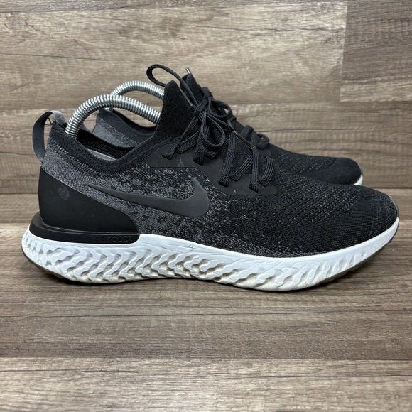 Nike Other - Nike Epic React Flyknit Black Gray Mens US Size 10 AQ0067-001 Running Shoes